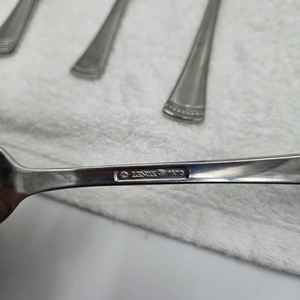 41 Piece Assortment Lenox Portola 18/10 Stainless Steel Flatware **See Photos**